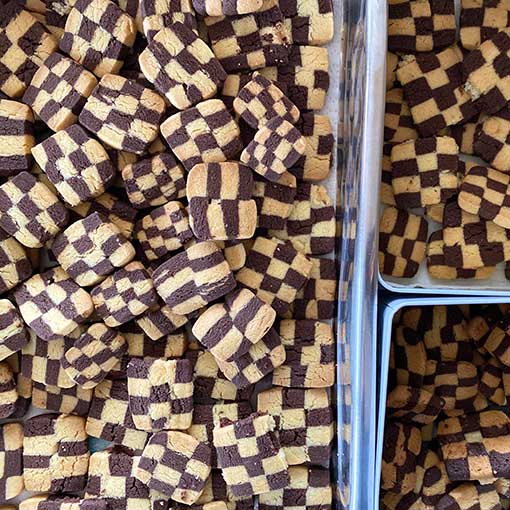 biscuits damiers